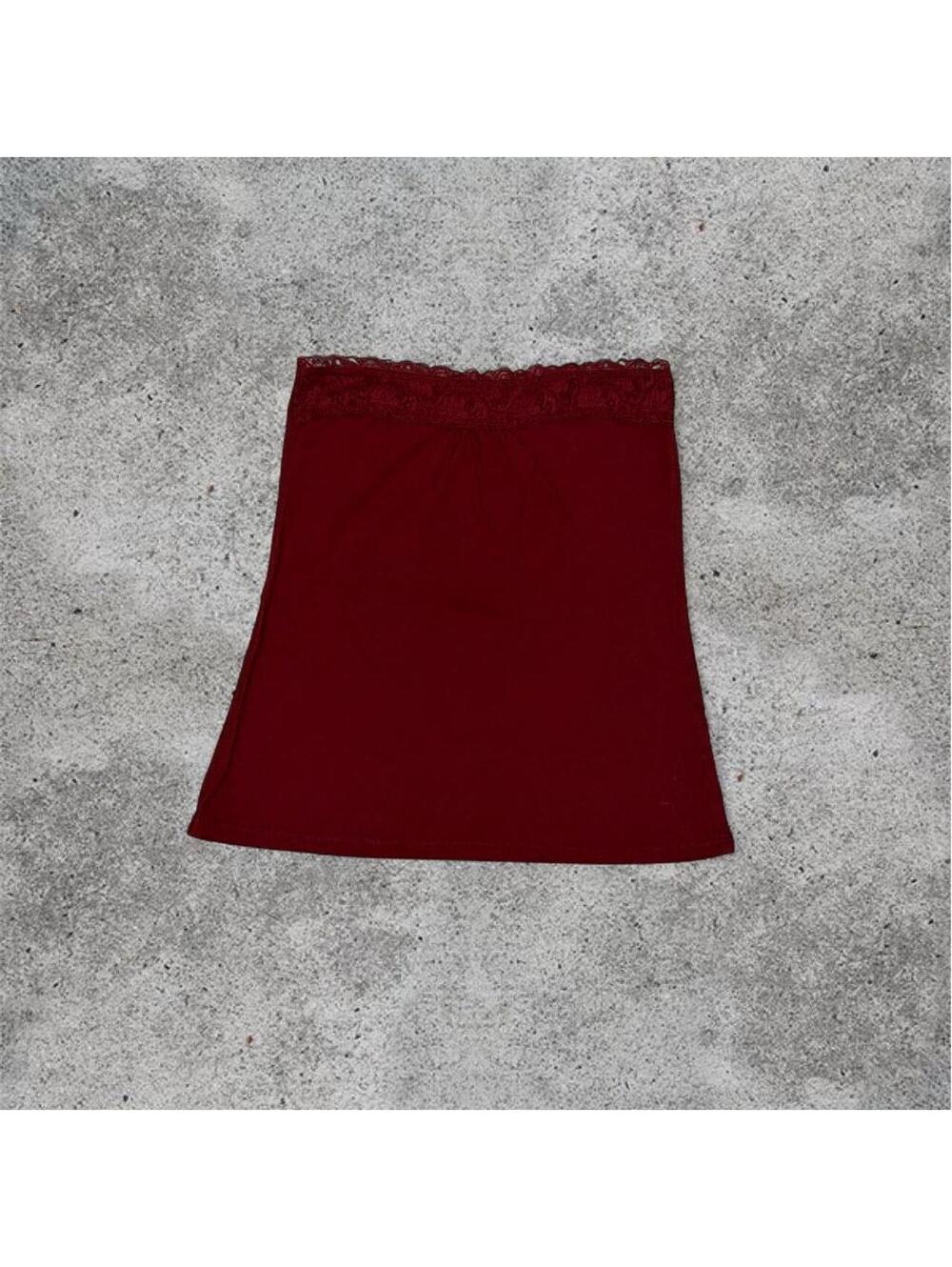 Brandy Melville burgundy lucky tube top